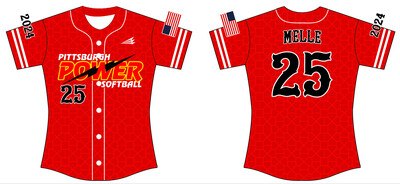 Pittsburgh Power Custom HexaFlex Softball Jersey #J3b