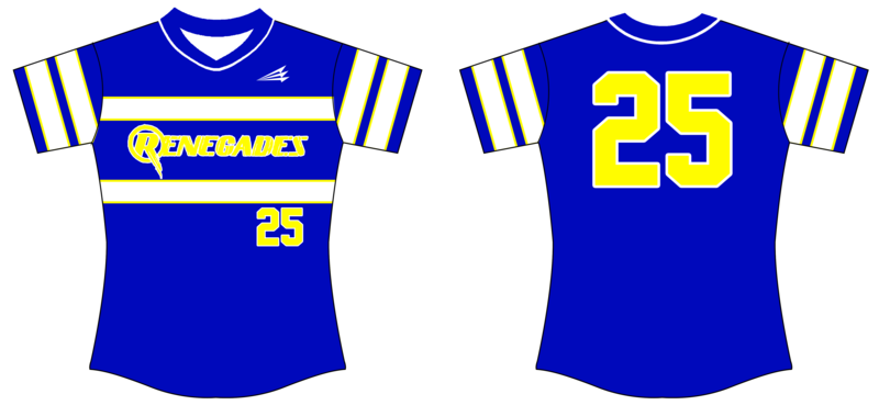 Renegades (Wylie) Custom HexaFlex Softball Jersey #J3e