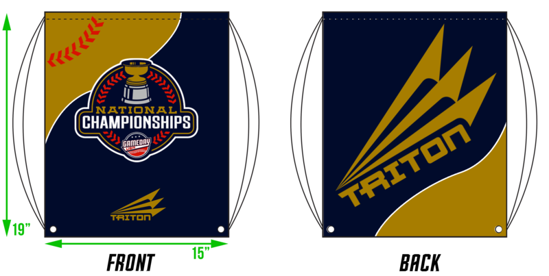 Game Day USA Nat&#39;l Championships Custom Drawstring Bag #DB1A