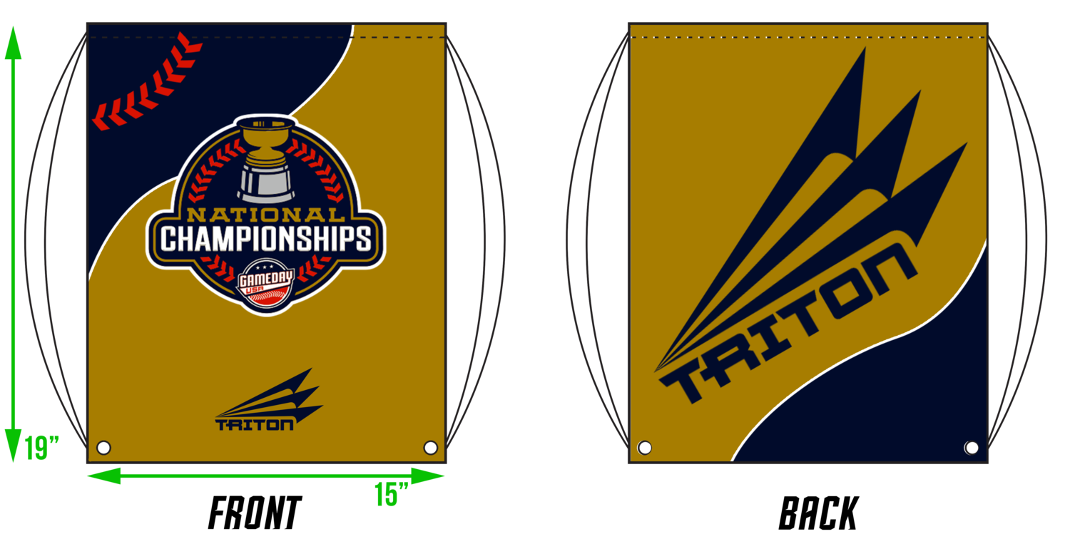 Game Day USA Nat&#39;l Championships Custom Drawstring Bag #DB2A