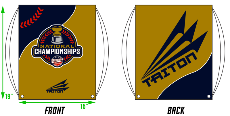 Game Day USA Nat&#39;l Championships Custom Drawstring Bag #DB2A
