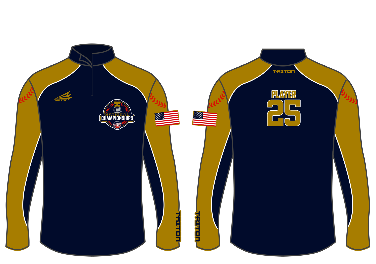 Game Day USA Nat&#39;l Championships Custom NanoZip #NZ2