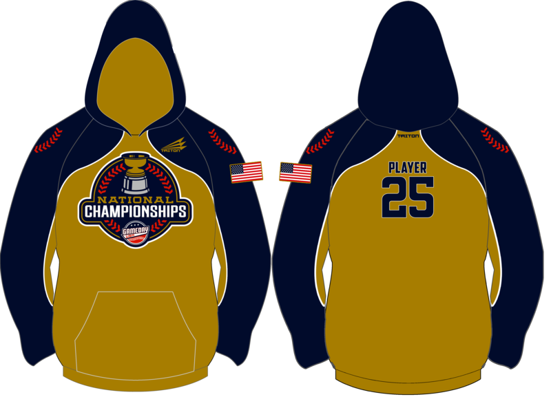 Game Day USA Nat&#39;l Championships Custom Vulcan Hoodie #VH1