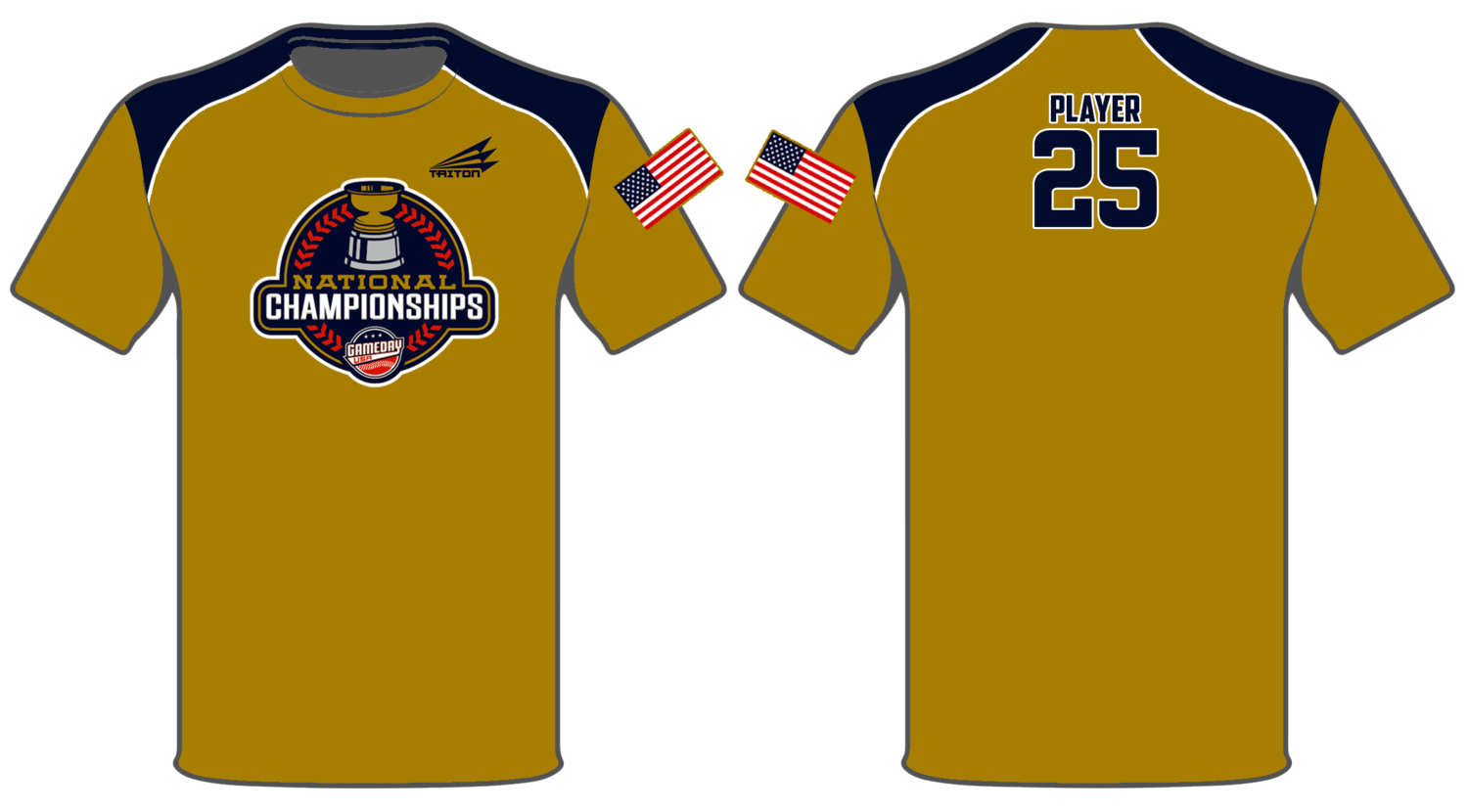 Game Day USA Nat&#39;l Championships Custom HyperTee #HT2