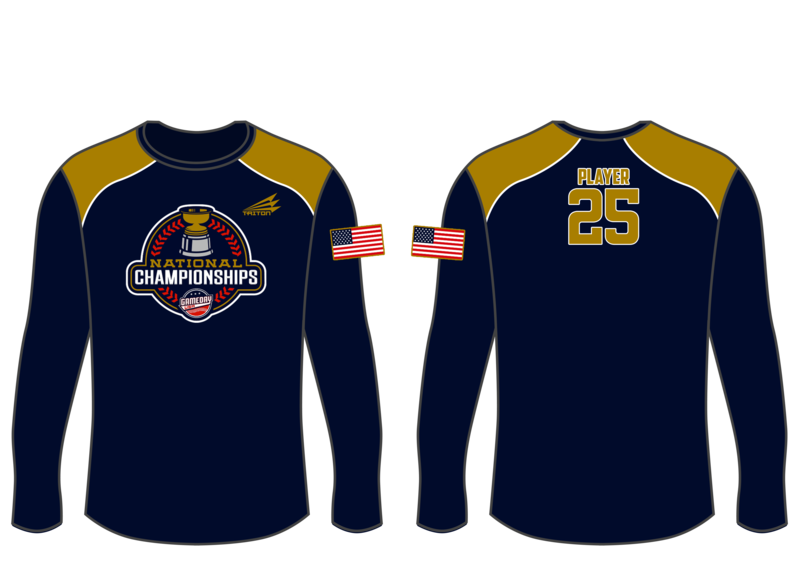 Game Day USA Nat&#39;l Championships Custom Longsleeve HyperTee #LHT1