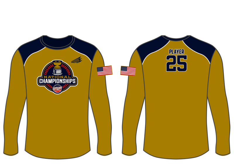 Game Day USA Nat&#39;l Championships Custom Longsleeve HyperTee #LHT2