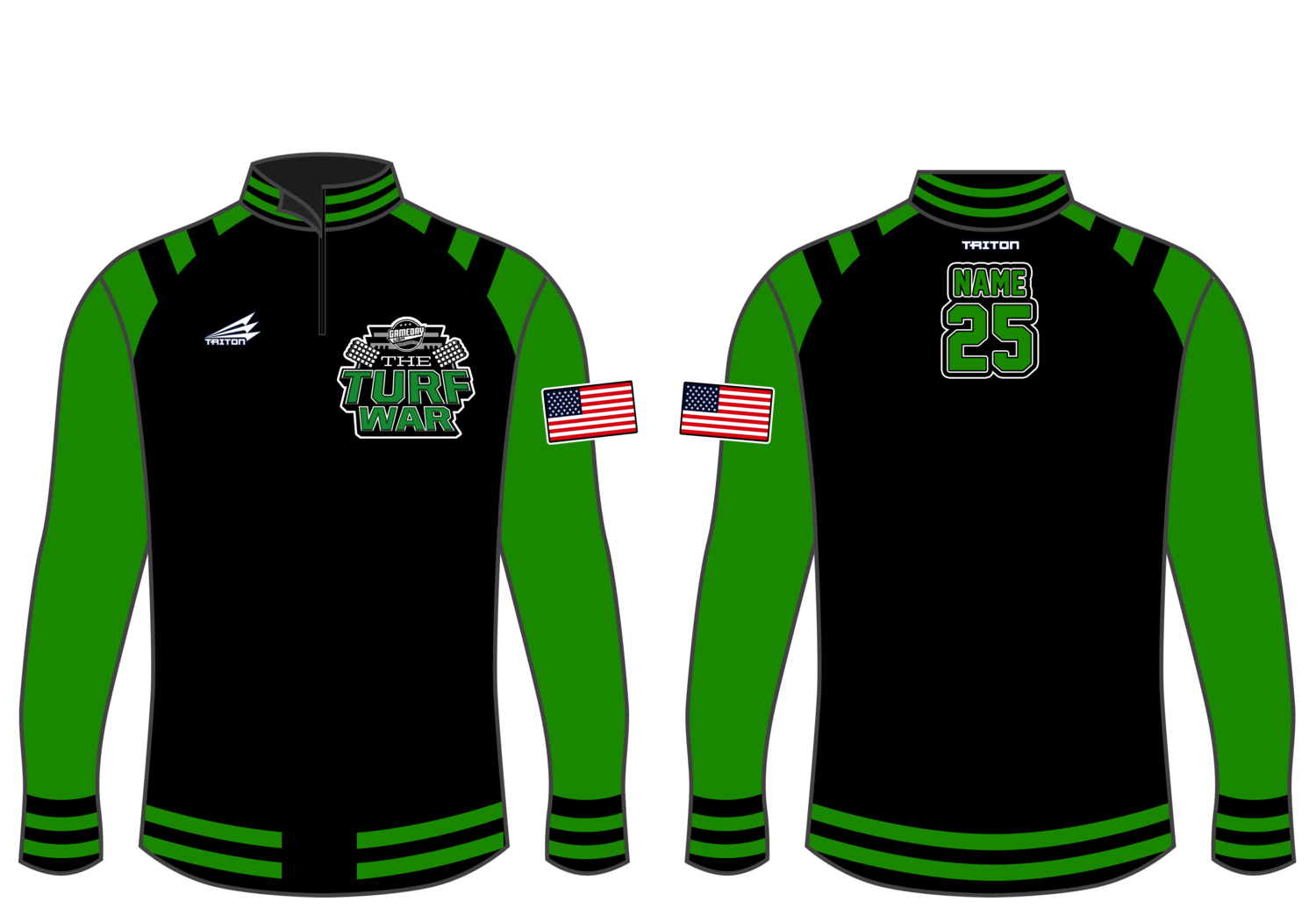 Game Day USA Turf War Custom NanoZip #NZ1