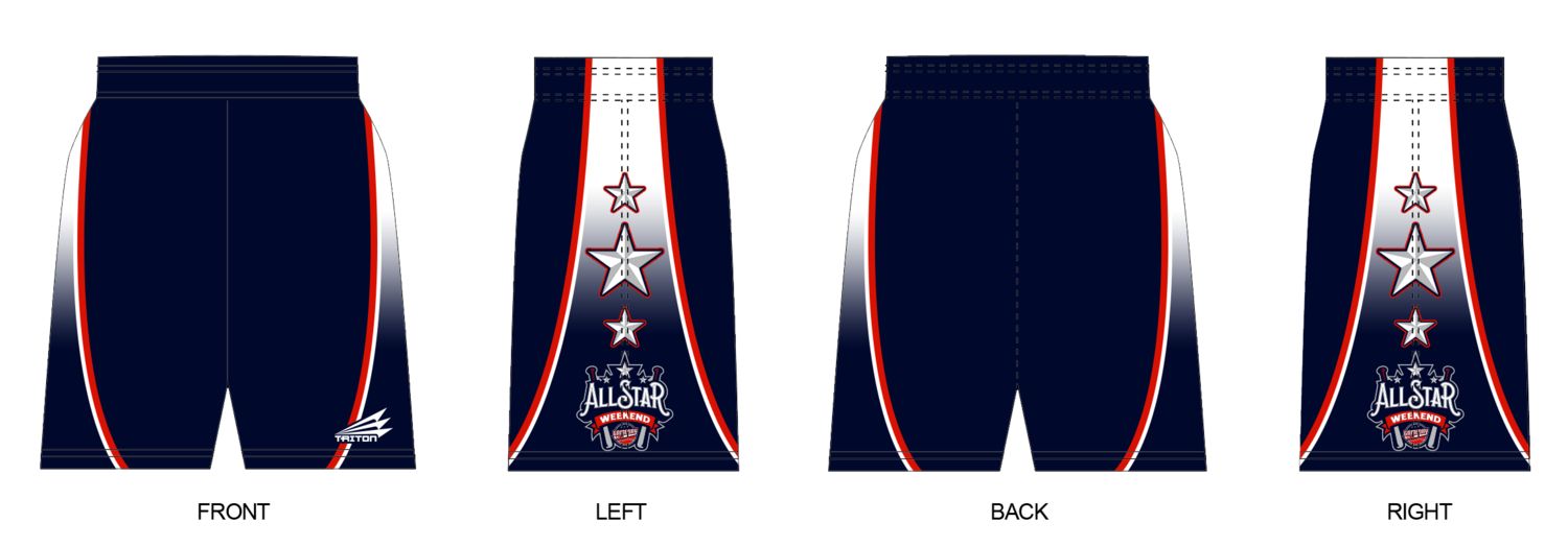 Game Day USA All-Star Weekend Custom Revolution Pocket Shorts #RV1