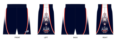 Game Day USA All-Star Weekend Custom Revolution Pocket Shorts #RV1