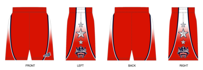 Game Day USA All-Star Weekend Custom Revolution Pocket Shorts #RV2