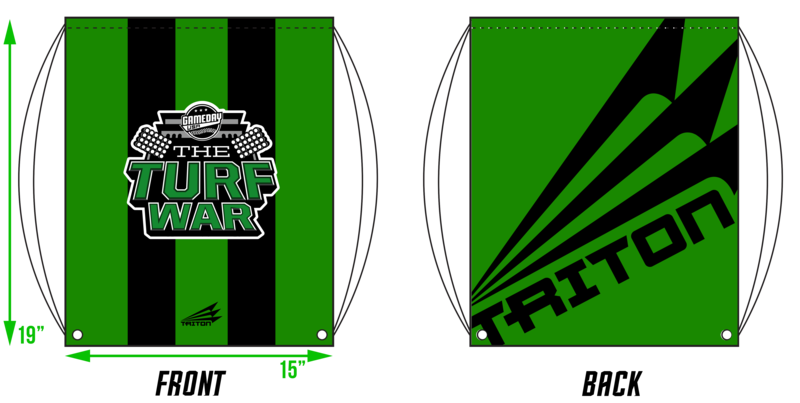 Game Day USA Turf War Custom Drawstring Bag #DB2