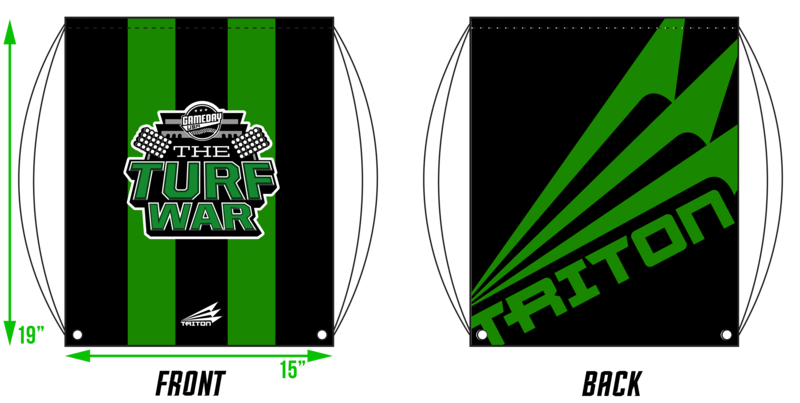 Game Day USA Turf War Custom Drawstring Bag #DB1