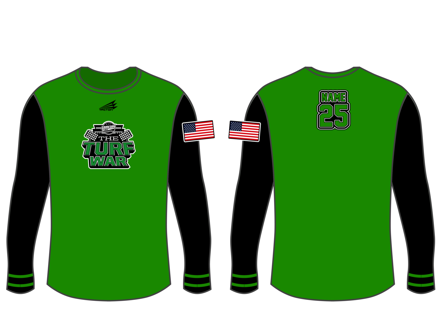 Game Day USA Turf War Custom HyperTee #LHT2