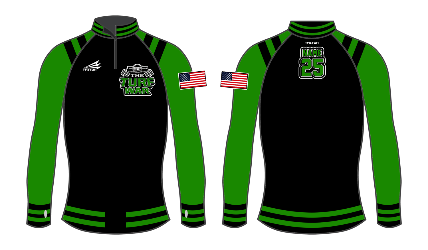 Game Day USA Turf War Custom Women&#39;s NanoZip #WNZ1
