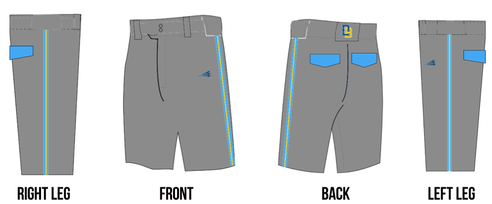 Miami Dirtbags Stacheman Elite Custom Knicker Baseball  Pants #BP2
