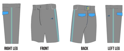 Miami Dirtbags Stacheman Elite Custom Knicker Baseball  Pants #BP2