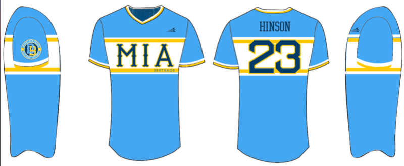 Miami Dirtbags Custom Hexaflex Baseball Jersey #J1