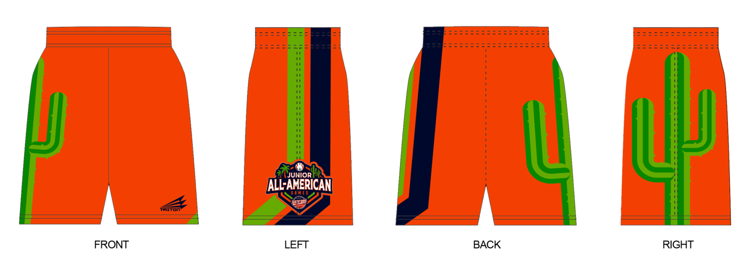 Game Day USA Junior All-Americans Custom Revolution Pocket Shorts #RV2