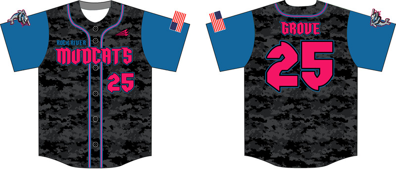 Rock River Mudcats Custom NanoDri Baseball Jersey #J6