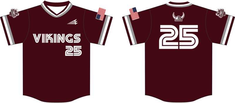 Valhalla Vikings Custom HexaFlex Baseball Jersey #J18d