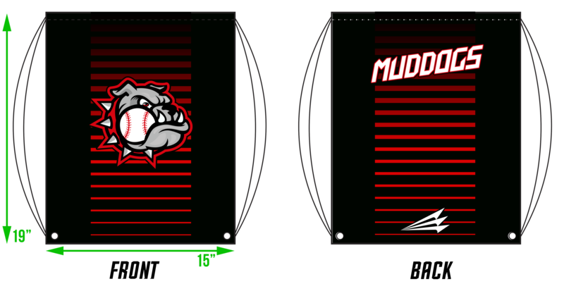 Muddogs Baseball Club Custom Drawstring Bag #DB1