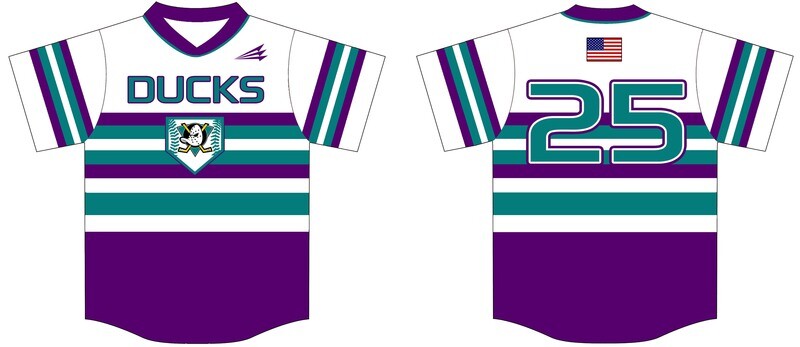 Ducks (Ievolo) Custom Baseball Jersey Design #1A