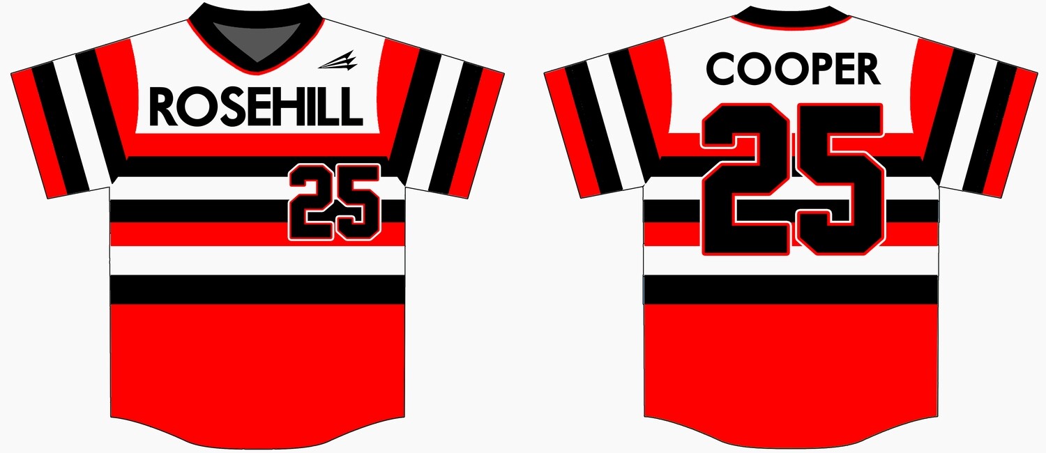 Rosehill Christian School Custom Baseball Jersey #1