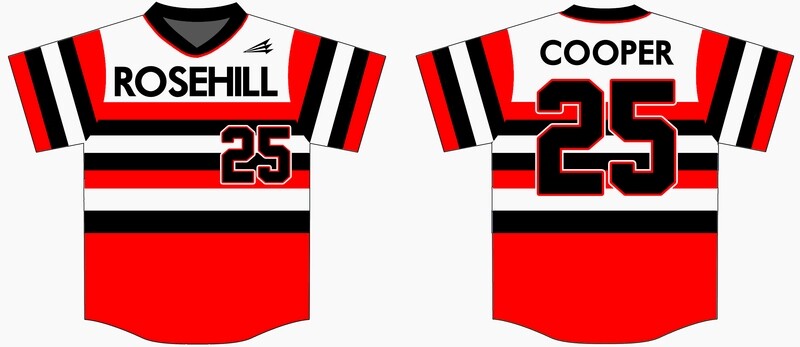 Rosehill Christian School Custom Baseball Jersey #1