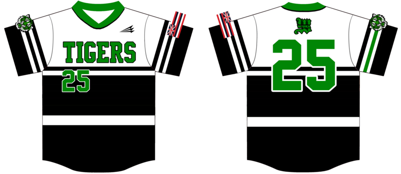 Waiakea Uka Tigers Custom HexaFlex Baseball Jersey #J6B