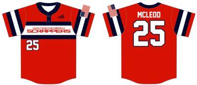 Huntington Beach Scrappers Custom Hexaflex Baseball Jersey #J1D