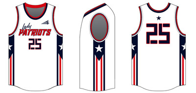 Shirt Factory (Wholesale) (Lady Patriots) Custom NanoDri Basketball Jersey #J2