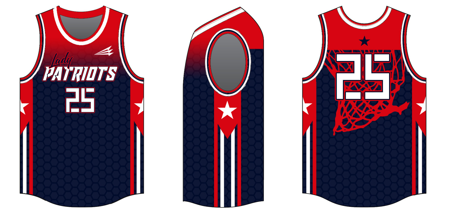 Shirt Factory (Wholesale) (Lady Patriots) Custom NanoDri Basketball Jersey #J5