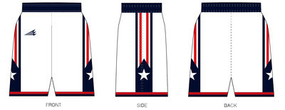 Shirt Factory (Wholesale) (Lady Patriots) Custom NanoDri Basketball Shorts #BS2