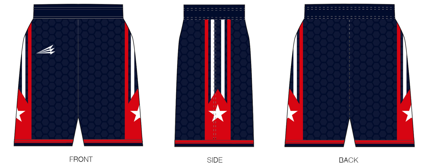 Shirt Factory (Wholesale) (Lady Patriots) Custom NanoDri Basketball Shorts #BS5