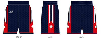 Shirt Factory (Wholesale) (Lady Patriots) Custom NanoDri Basketball Shorts #BS5