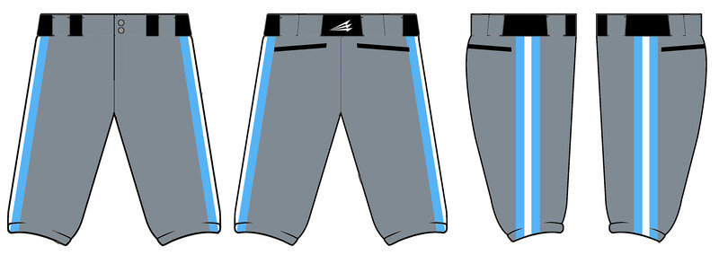 Space Coast Thunder Custom Knicker Baseball Pant #BP2B