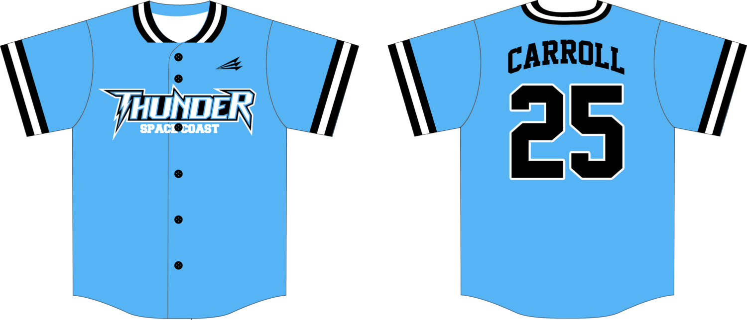 Space Coast Thunder Custom HexaFlex Baseball Jersey #J1B