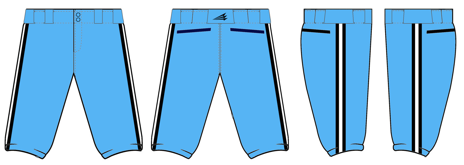 Space Coast Thunder Custom Knicker Baseball Pant #BP1