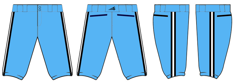Space Coast Thunder Custom Knicker Baseball Pant #BP1