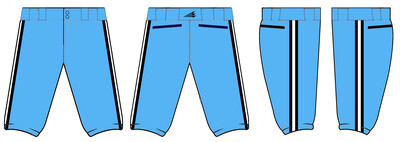 Space Coast Thunder Custom Knicker Baseball Pant #BP1