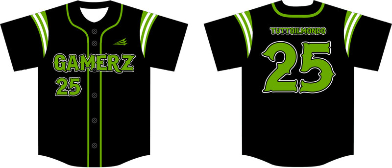 Gamerz Custom NanoDri Baseball Jersey #J5B