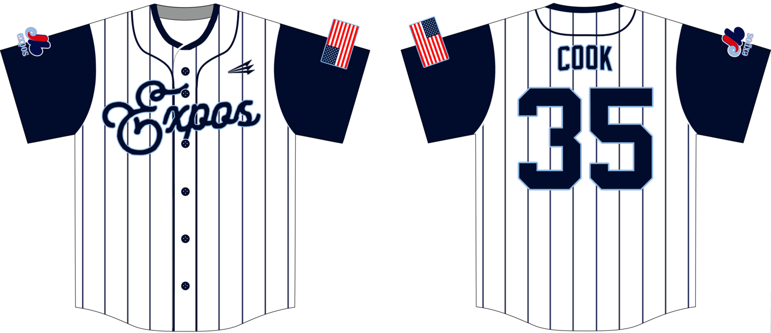 Montgomery Expos Custom NanoDri Baseball Jersey #J7B