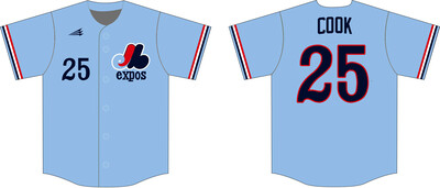 Montgomery Expos Custom NanoDri Baseball Jersey #J8