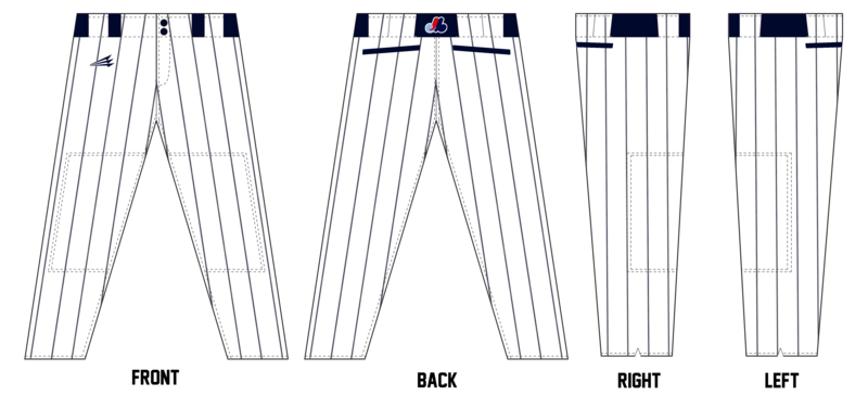 Montgomery Expos Custom Long Baseball Pant #BP7B