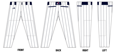 Montgomery Expos Custom Long Baseball Pant #BP7B