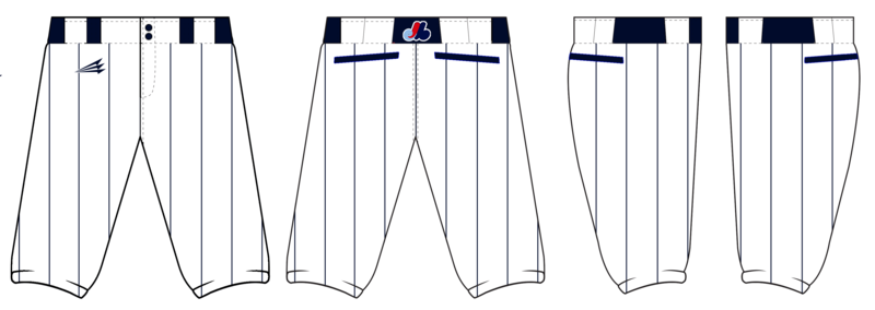 Montgomery Expos Custom Knicker Baseball Pant #BP7C