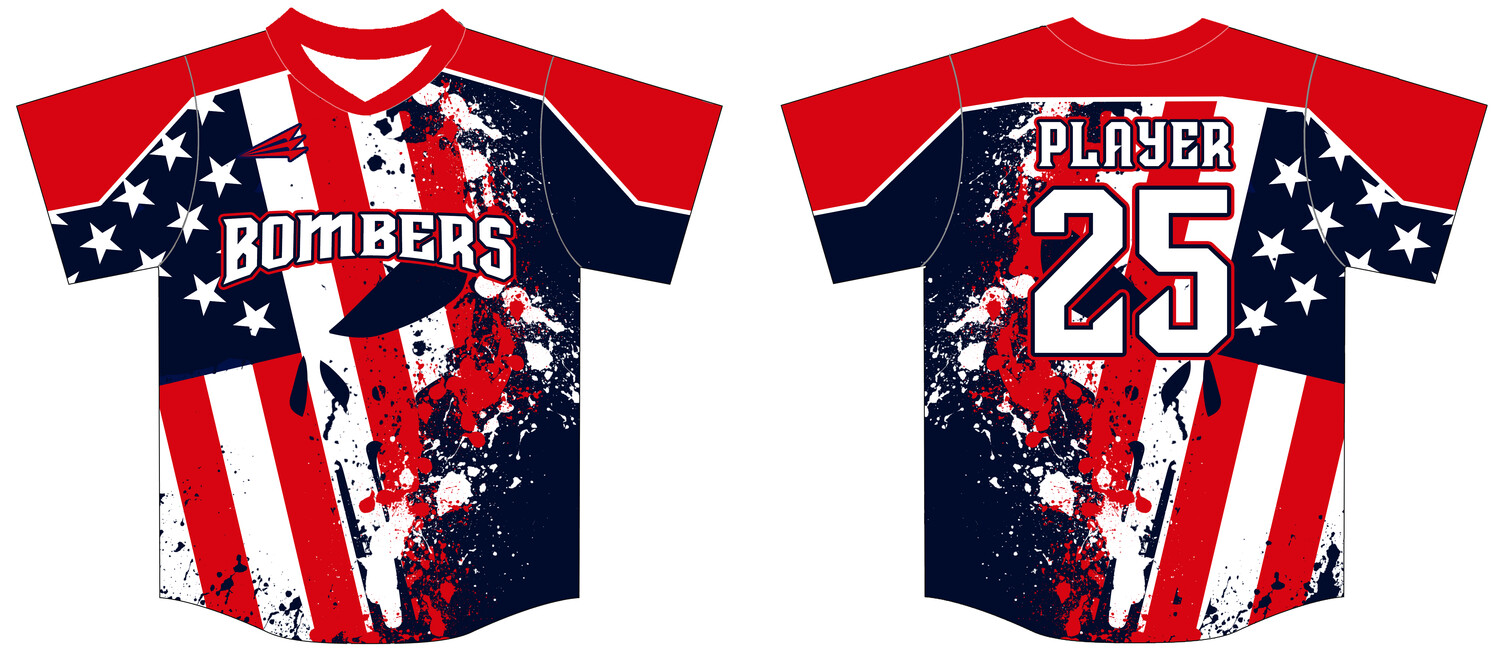 WEST MOBILE BOMBERS Custom HexaFlex Baseball Jersey #J1B