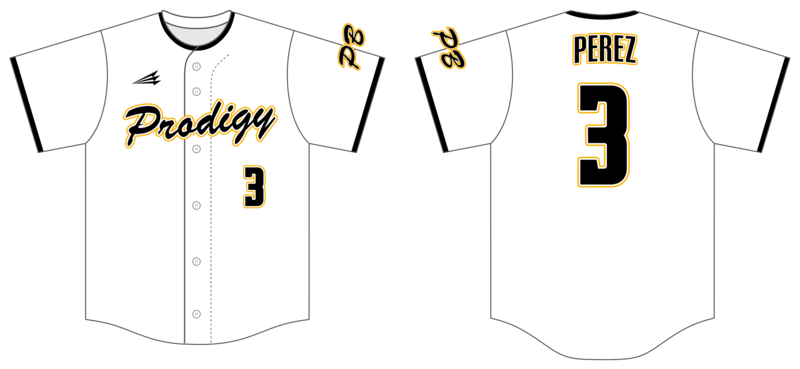 Prodigy Baseball Miami Custom NanoDri Baseball Jersey #J7
