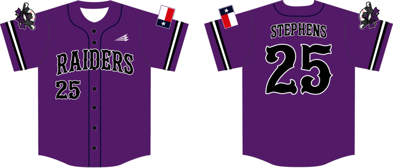 Raiders (Stephens) Custom HexaFlex Baseball Jersey #J1