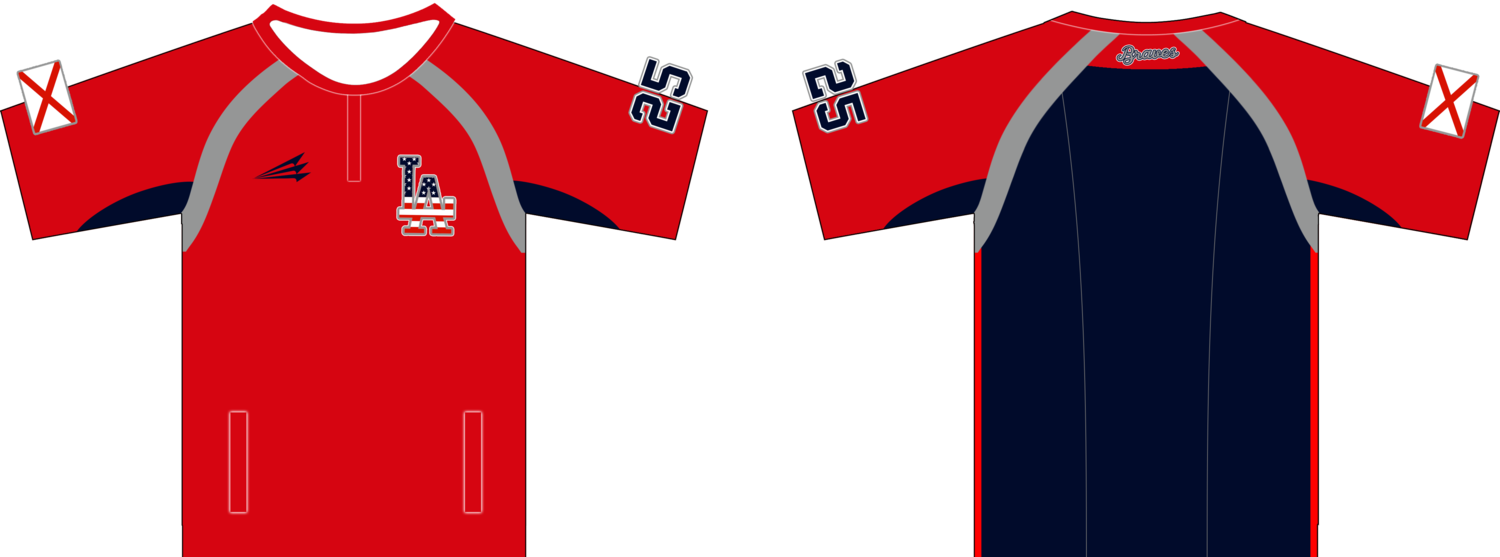 LA Braves Custom Cage Jacket #CC1